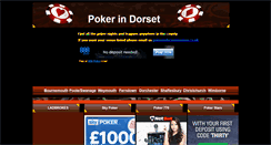 Desktop Screenshot of pokerindorset.co.uk